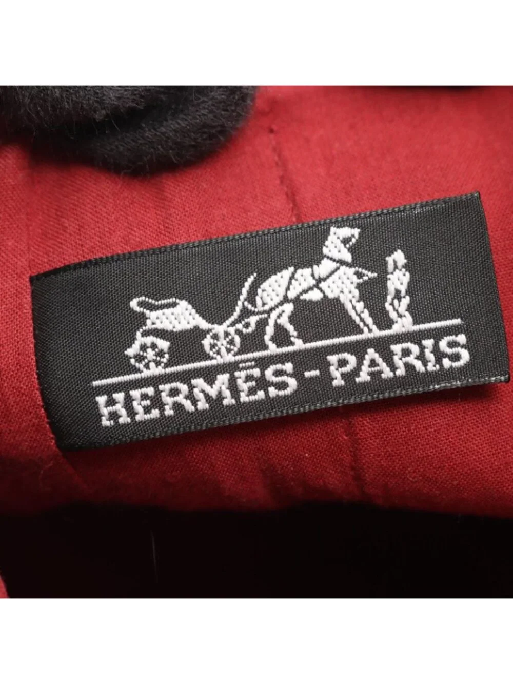 Hermes Handbag Amedaba GM Rouge Canvas Leather